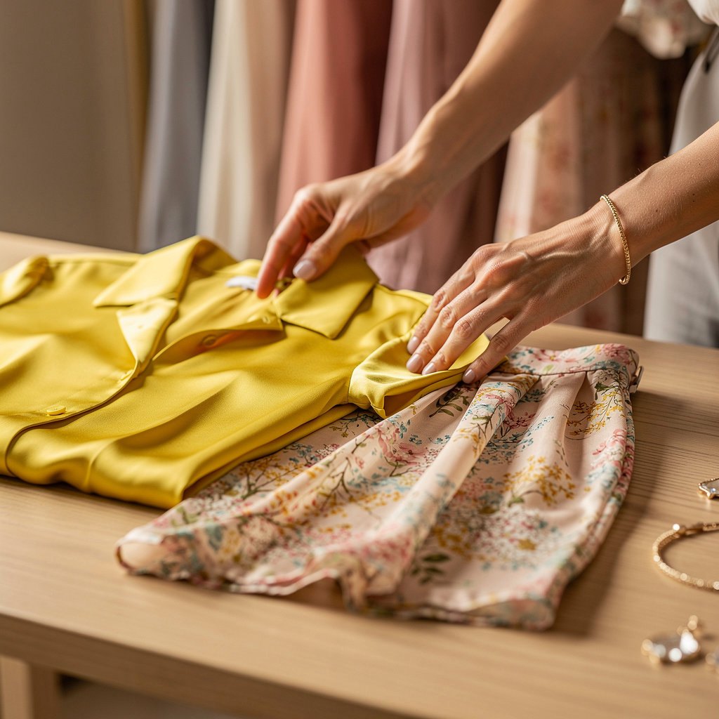 Natasha personal shopping experience in Santa Barbara boutique, showcasing curated clothing selection and style consultation